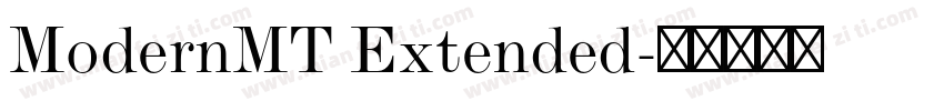 ModernMT Extended字体转换